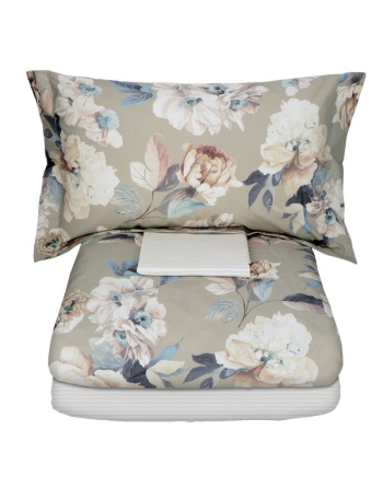 Completo Copripiumino In Percalle Peony - Gabel